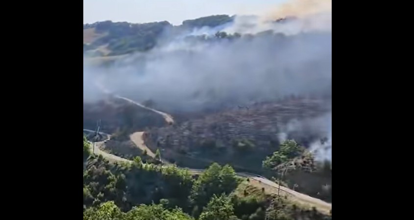 Hebilköydeki yangın kontrol altına alındı