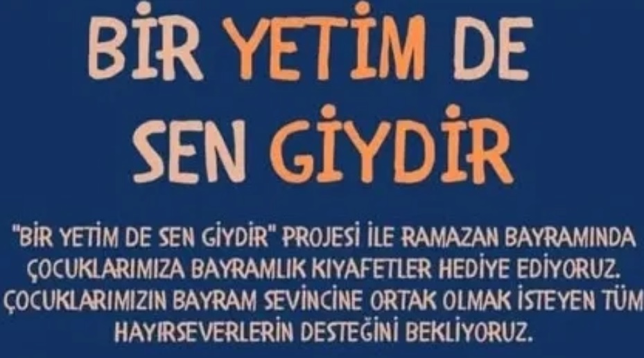 İskeçe Müftülüğünden "Bir yetim de sen giydir" kampanyası