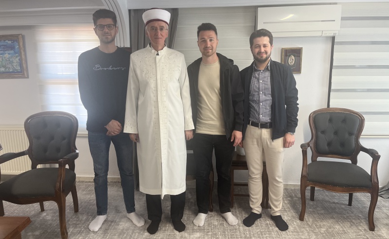 Mustafçova Gençlik Derneği üyelerinden müftü Trampa’ya ziyaret