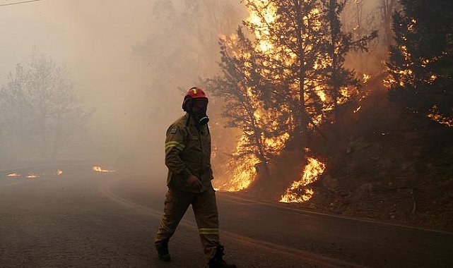 Varnava bölgesinde çıkan yangın nedeniyle 9 köy tahliye edildi