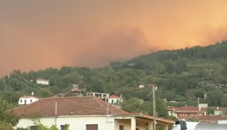Ksilokastro’daki yangında 50 bin dönüm kül oldu