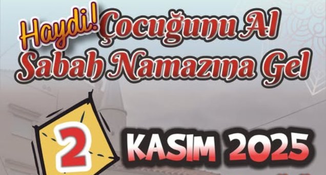 Gümülcine Müftülüğünden “Çocuğunu Al, Sabah Namazına Gel” etkinliği