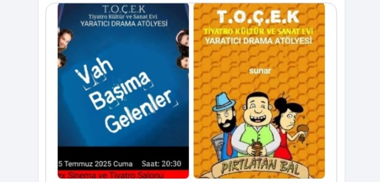 TOÇEK Yaratıcı Drama Atölyesi çocuk oyuncuları sahneye çıkıyor