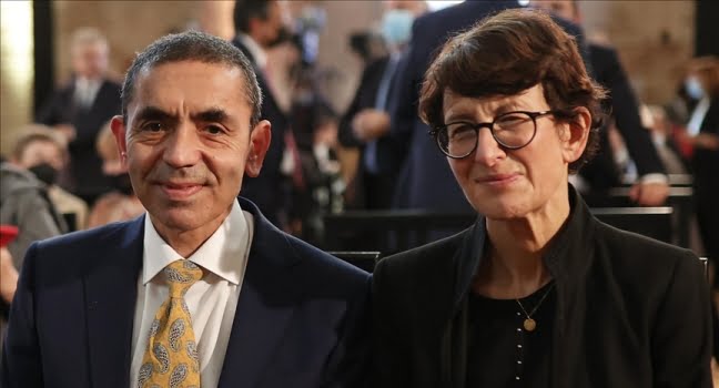 BioNTech'in kurucuları Şahin ve Türeci Almanya’nın büyük bilim ödülünü aldı