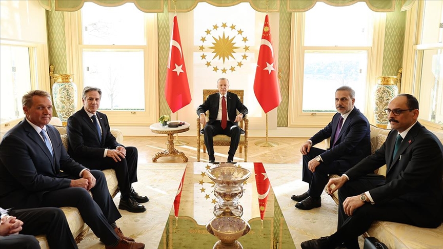 ABD Dışişleri Bakanı Blinken, Türkiye'de Erdoğan ve Fidan'la görüştü