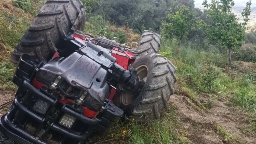 Yaşlı çiftçi traktörün altında kalarak hayatını kaybetti