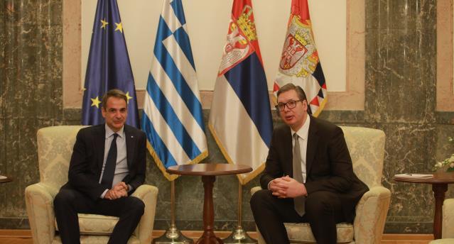 Kiryakos Miçotakis'ten Belgrad ziyareti